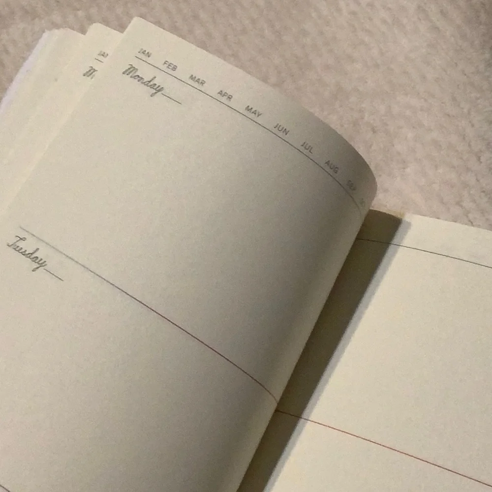 🆕 ~ Undated START WHERE YOU ARE week-at-a-glance Diary planner Agenda